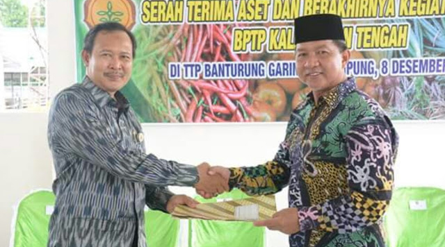  Wali Kota Palangka Raya Terima Aset TTP Dari Badan Litbang Pertanian RI