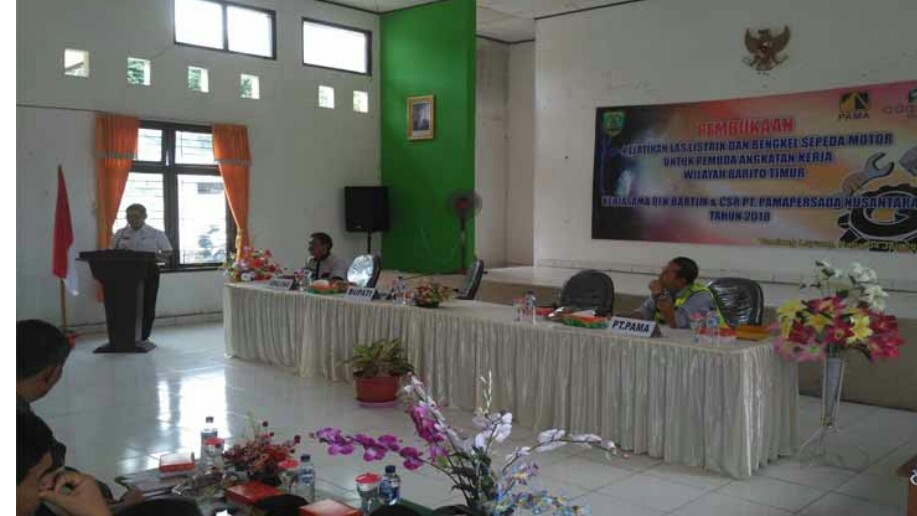  Disnakertrans Bartim Gelar Pelatihan Las Listrik dan Bengkel Sepeda Motor