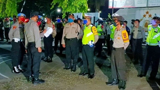  Waspada Covid-19 Tim Gabungan Patroli Minta  Warga Agar Tidak Melaksanakan Takbir Keliling dan konvoi Pada Malam Idul Fitri 1441 H