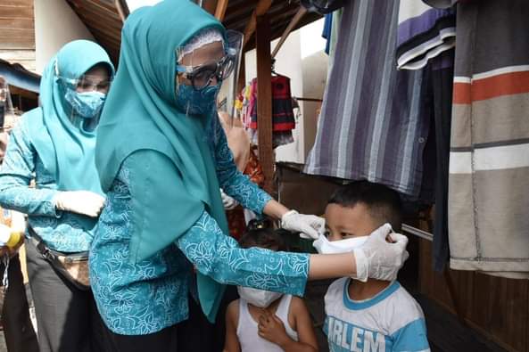  TP PKK Kalteng Kampanyekan Gebrak Masker