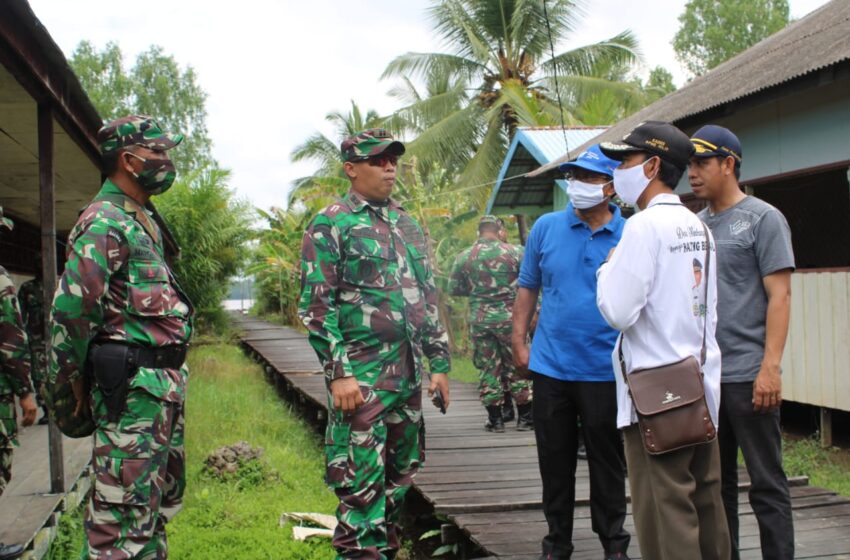  Dandim 1015/SPT Tinjau Kesiapan TMMD Reguler Ke – 109 di Kecamatan Pulau Hanaut