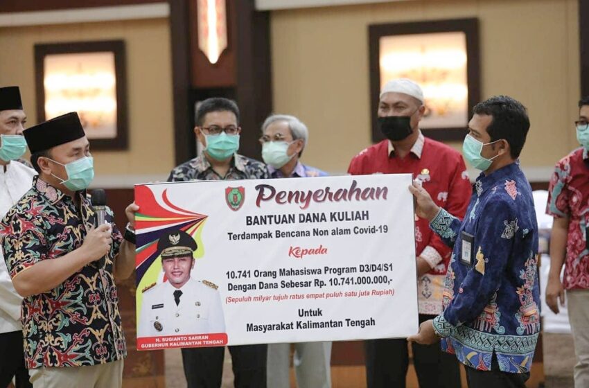  Tangani Dampak COVID-19, Gubernur Kalteng Serahkan Bantuan Fungsi Pendidikan