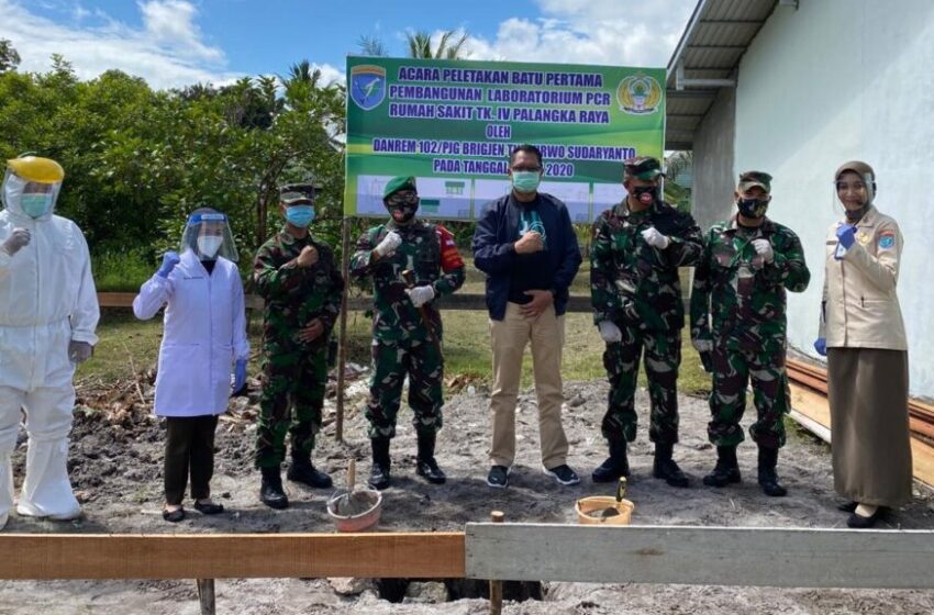  Gubernur Sugianto Sabran Bantu Dana Hibah Pembangunan Laboratorium PCR RS TNI AD di Kalimantan Tengah