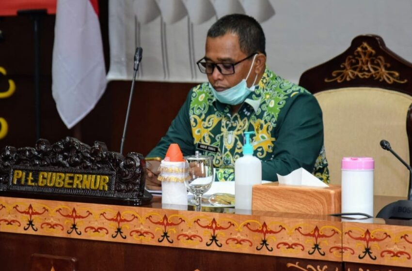  Bahas Pemulihan Ekonomi Indonesia, Plt. Gubernur Ikuti Rakornas Pengendalian Inflasi tahun 2020