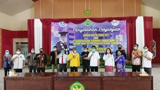  Optimalisasi Kinerja di Perguruan Tinggi, Rektor UPR Lakukan Penandatanganan Perjanjian Kinerja Tahun 2021
