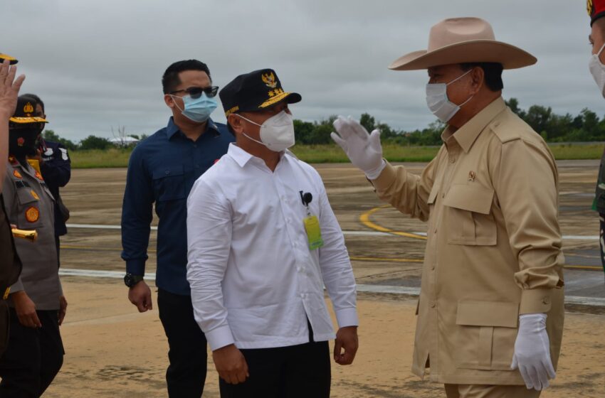  Datang ke Kalteng, Prabowo Subianto Tinjau Program Food Estate di Gunung Mas