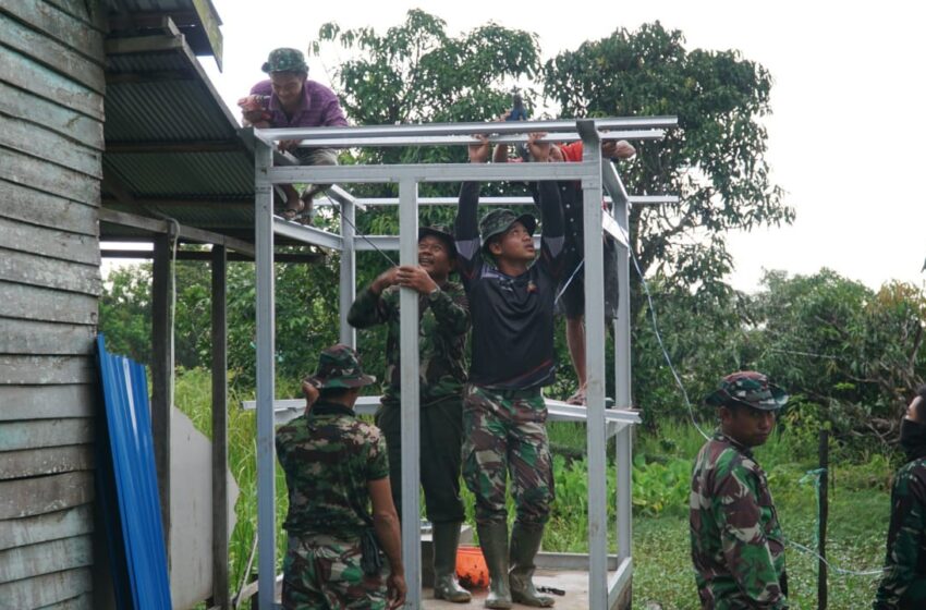  Satgas TMMD 1011 Kodim Kuala Kapuas Edukasikan Masyarakat Pola Hidup Sehat