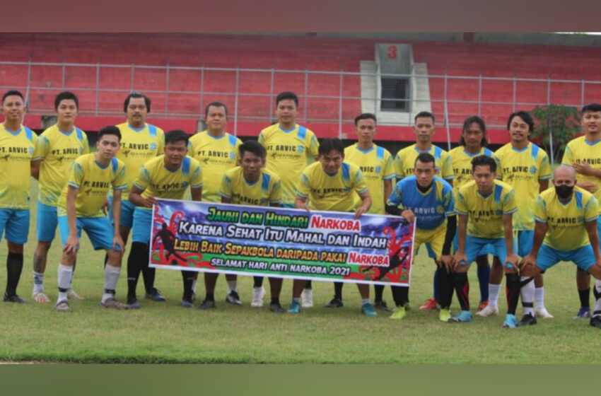  Kampanye Anti Narkoba, PWI Kalteng Ikuti Trofeo Sepakbola