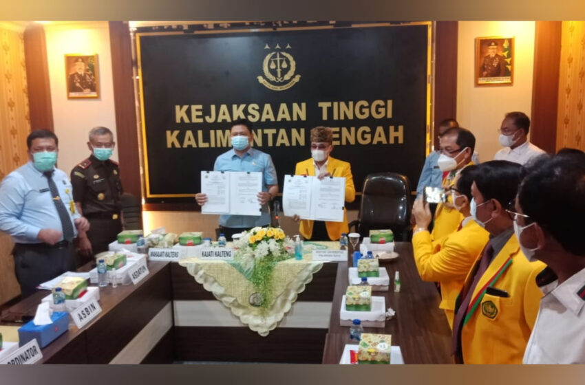  UPR dan Kejati Kalteng Laksanakan Penandatanganan Nota Kesepahaman Bersama