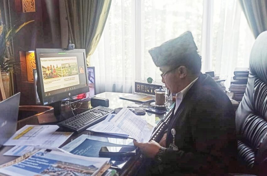  Rektor UPR Jadi Pemateri pada Webinar Review Program Food Estate dan Mewujudkan Kedaulatan Pangan Nasional