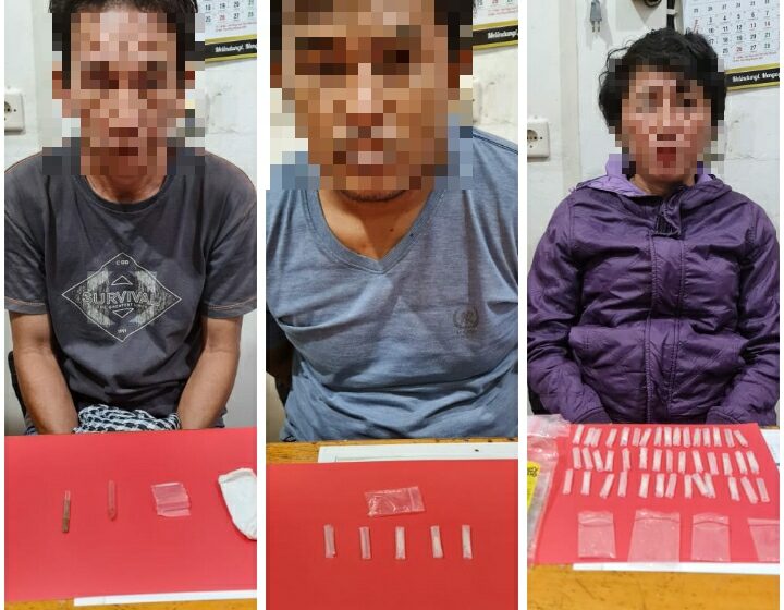  Polres Kotim Cokol Tiga Budak Sabu Sekaligus
