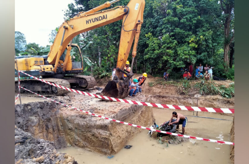  Galian Proyek Box Culvert Rusak Pipa PDAM Pendahara