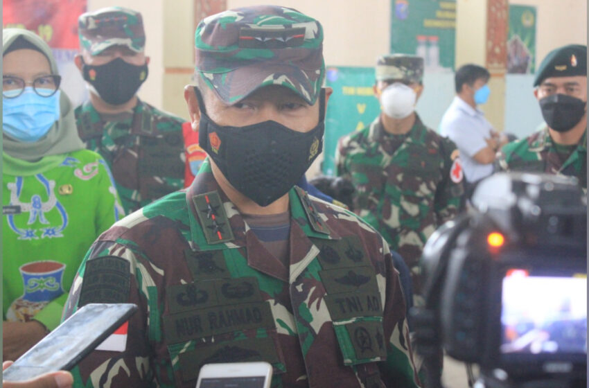  Pangdam XII Tanjungpura Apresiasi Vaksinasi Covid-19 di Kalteng