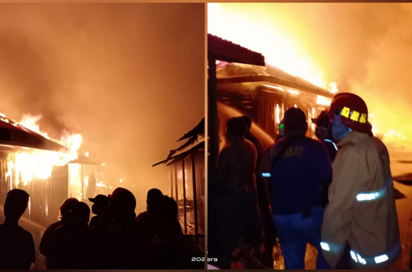 Komplek Jalan Mendawai Kebakaran, Puluhan Bangunan Hangus