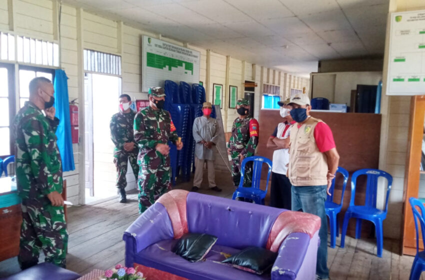  Tinjau Dua Posko PPKM di Kecamatan Pahandut, Ini Pesan Dandim 1016/Palangka Raya
