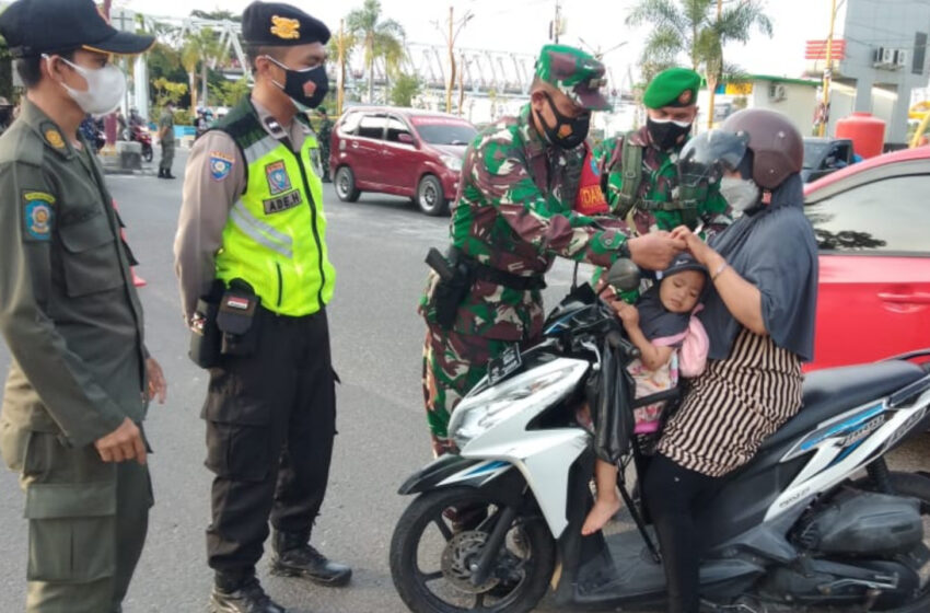  Operasi Gabungan Yustisi, 25 Orang Warga Palangka Raya Terjaring Razia Masker