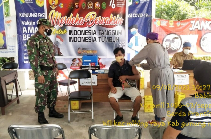  Vaksin Dosis II kepada 100 Warga Petuk Katimpun Tuntas Dilaksanakan