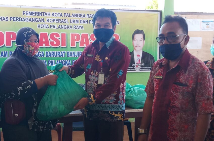  Bantu Korban Banjir, Pemko Palangka Raya Gelar Pasar Murah