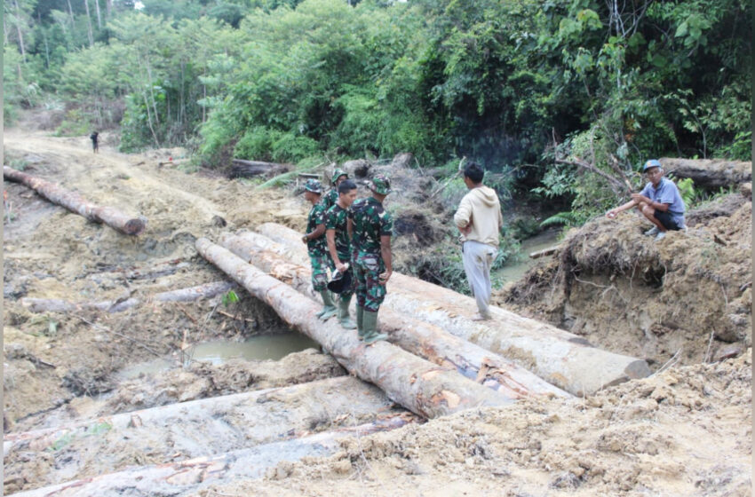  Jembatan Penghubung Desa Kampuri Capai 25 Persen