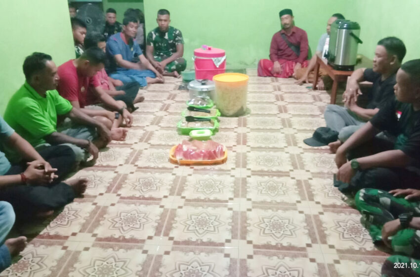  TMMD Berakhir, Anggota Satgas Gelar Syukuran Bersama Warga