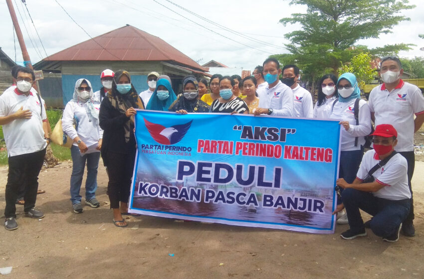  Aksi Partai Perindo Kalteng Peduli, 1.000 Paket Sembako Disalurkan kepada Warga Terdampak Banjir