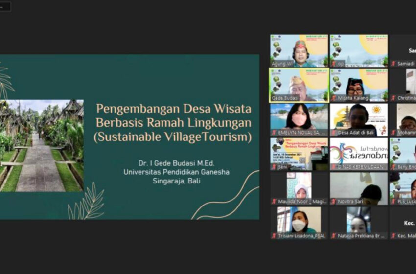  PPs-UPR Gelar Webinar Pengembangan Desa Wisata Berbasis Ramah Lingkungan