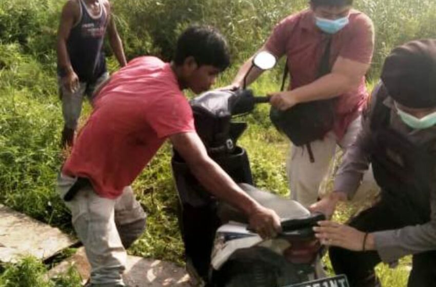  Sepeda Motor Plat Katingan Ditemukan di Semak
