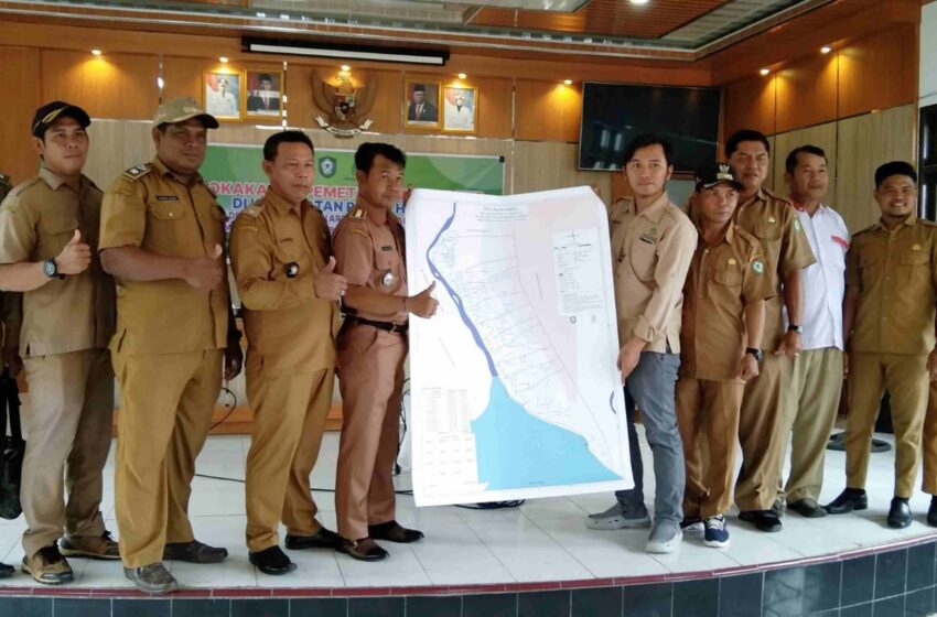  Kecamatan Pulau Hanaut Bersama PT RMU Gelar Lokakarya Pemetaan Partisipatif 