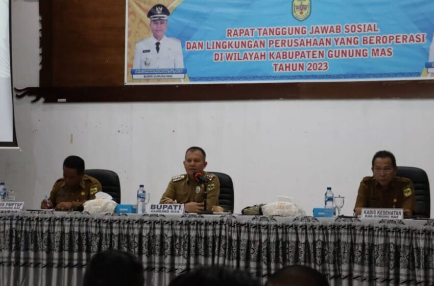  Implementasi CSR, Pemkab Gunung Mas dan PBS Gelar Rapat