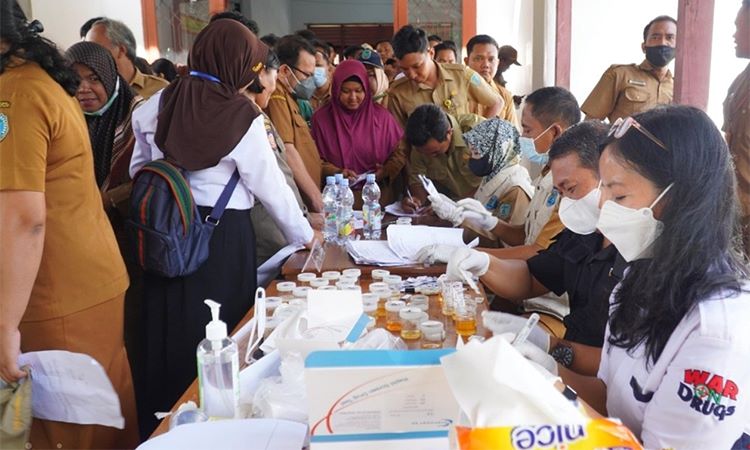  Ratusan ASN di Lamandau Jalani Tes Urine