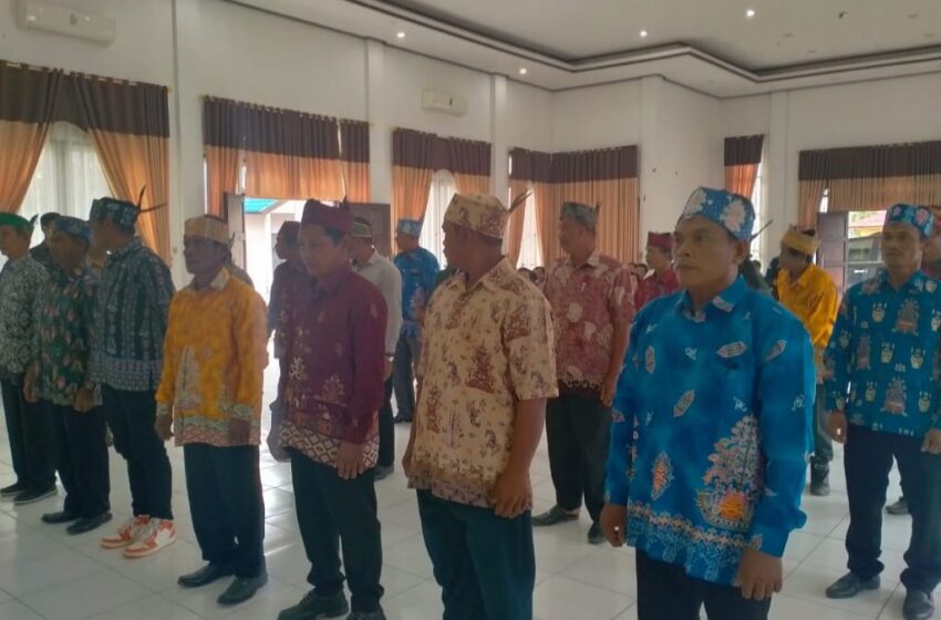  Usai Dilantik, Inilah Pesan DAD Gunung Mas kepada 21 Mantir Yang Baru