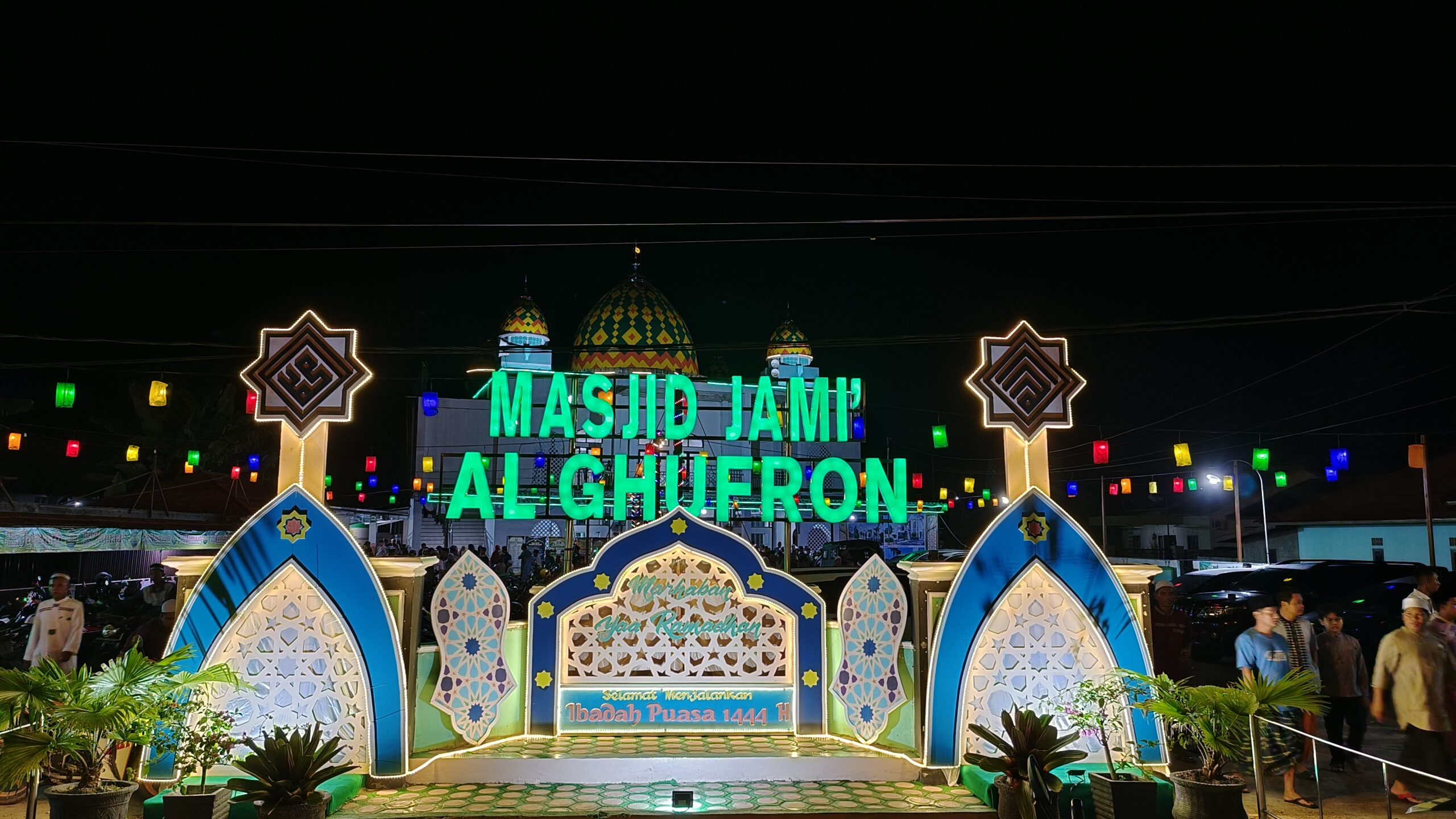 Masjid Jami Al-Ghufron Kota Kasongan Penuh Kreativitas Menyambut Bulan Suci Ramadan