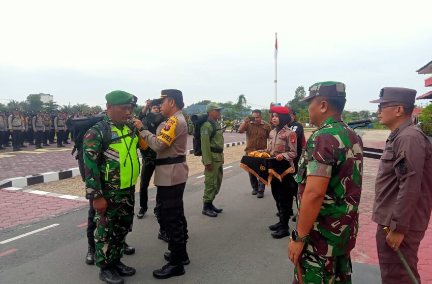  1.332 Personil Polri, TNI dan Linmas Ditempatkan Pada Setiap TPS Di Kabupaten Katingan