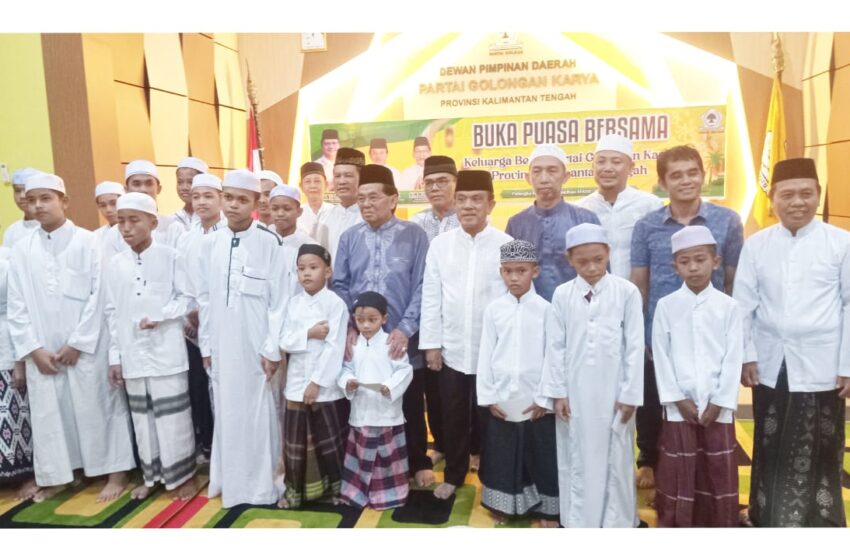  Ramadhan 1445H, DPD Partai Golkar Kalteng Gelar Buka Puasa Bersama Puluhan Anak Panti Asuhan