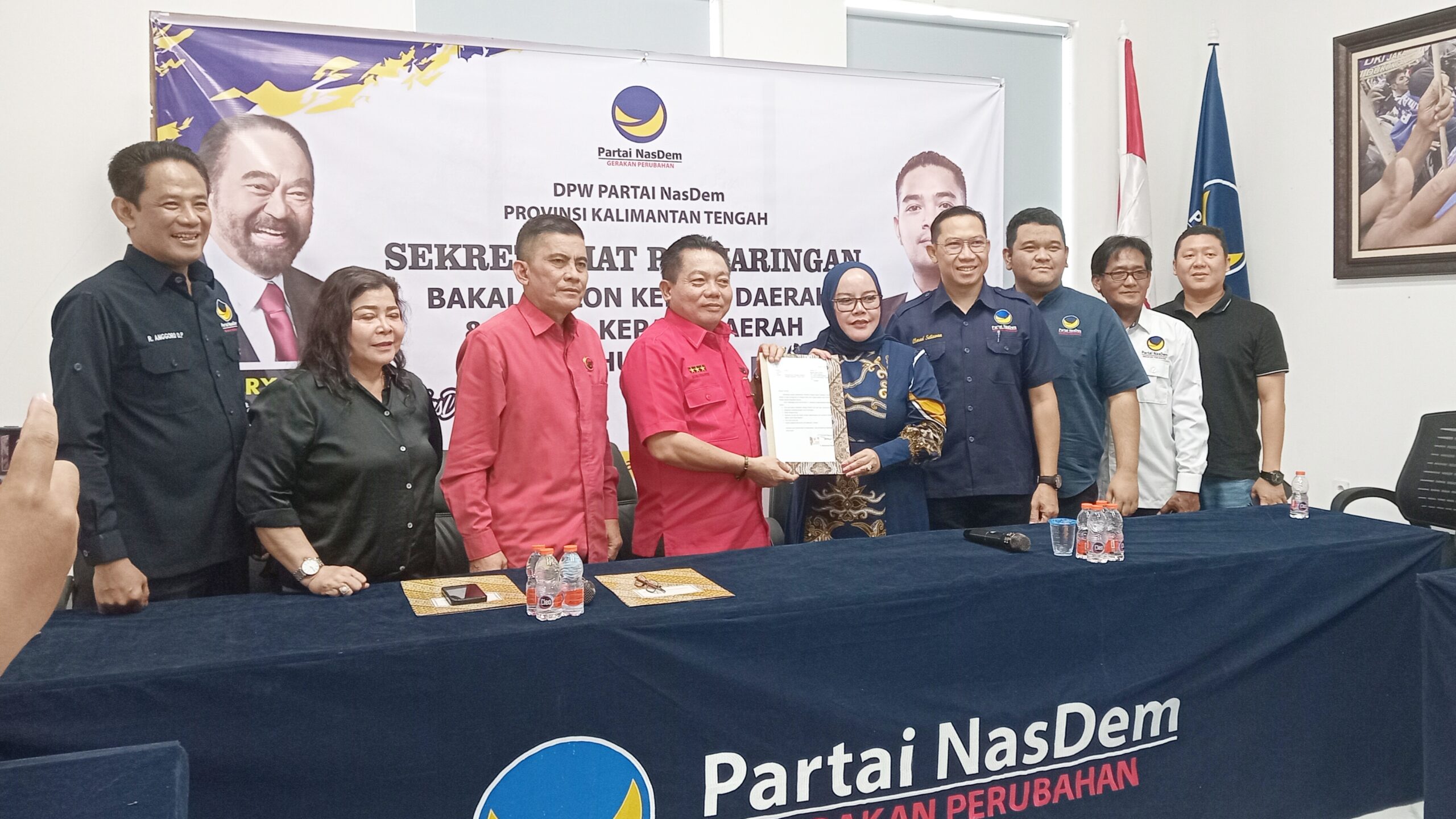 Hari Pertama Penjaringan, DPW Partai NasDem Kalteng Terima Dokumen Pendaftaran Wiyatno untuk PILBUP Kapuas 