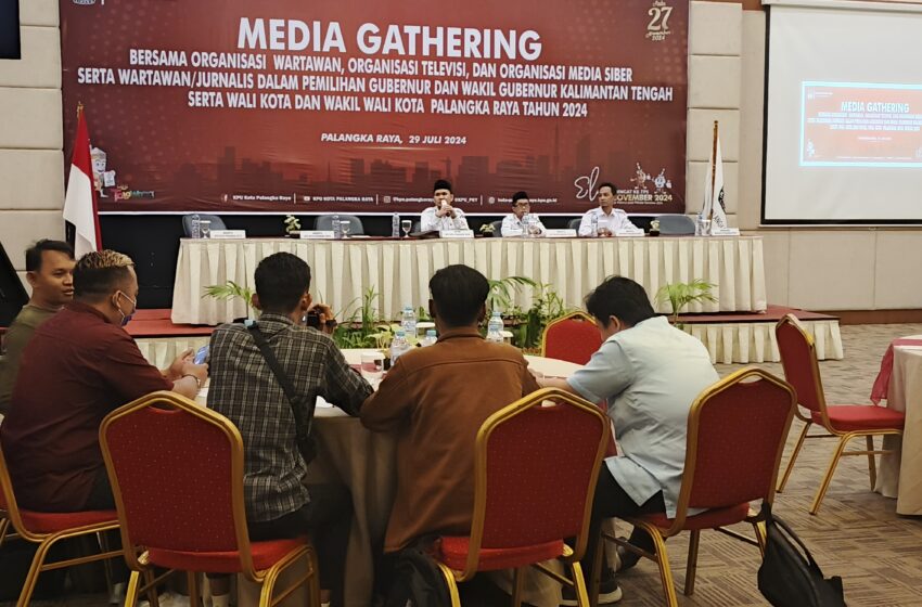  Jelang Pilkada 2024, KPU Kota Palangkaraya Bersama Organisasi Wartawan Menggelar Media Gathering