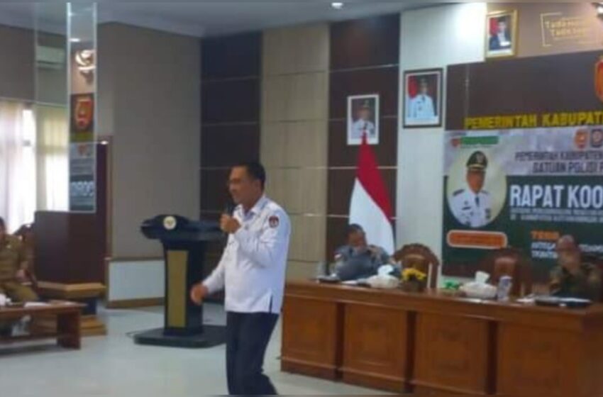  Ketua KPU Kobar Jadi Pembicara Pada Rakor Satlinmas