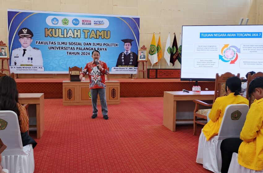  Pj Bupati Barsel Jadi Dosen Tamu Kuliah Umum FISIP UPR