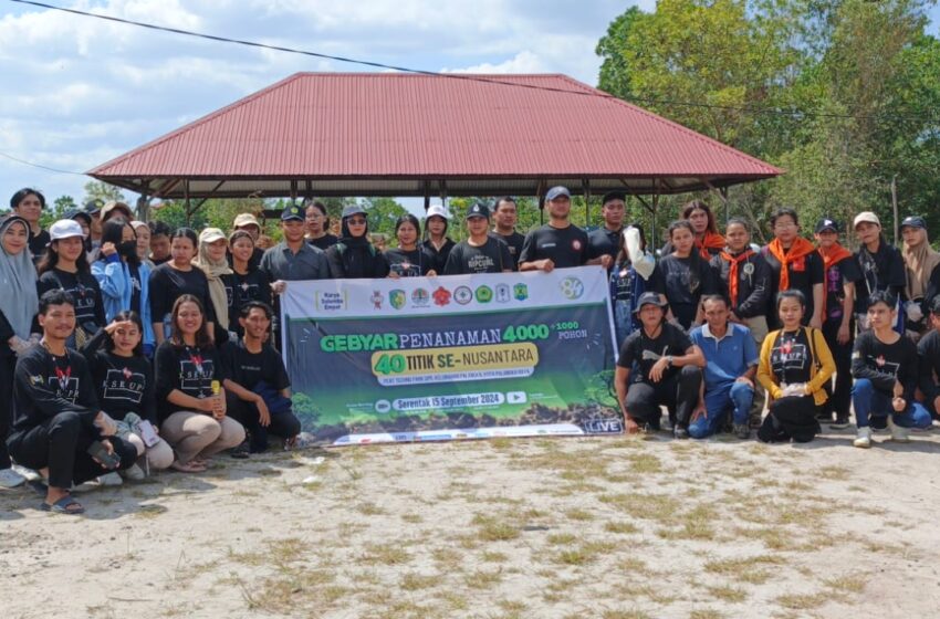  Tingkatkan Kesadaran Lingkungan, Mahasiswa UPR Turut Andil Bagian dalam  Gebyar Tanam 4000 Pohon Se-Nusantara