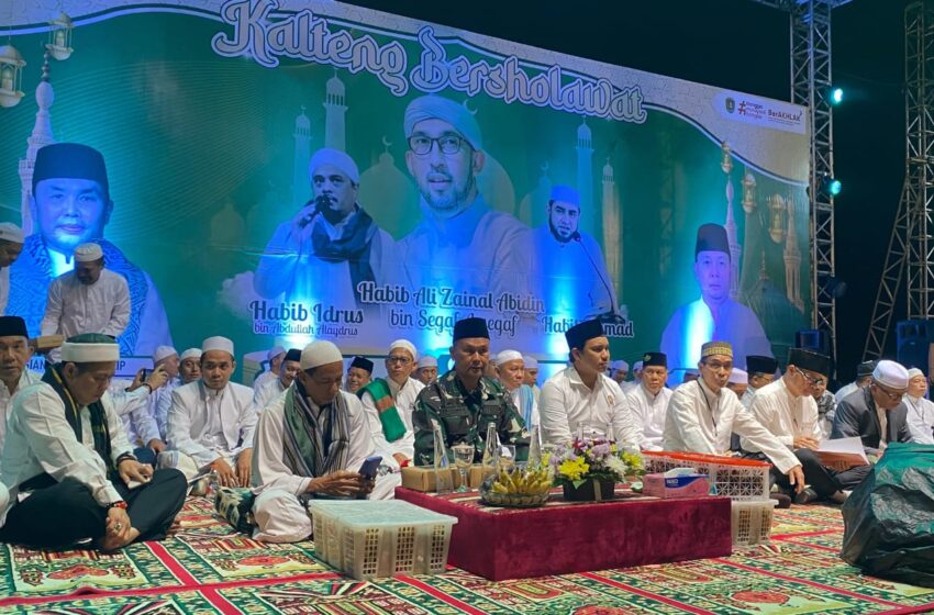  Dandim 1019 Katingan Turut Hadiri Pelaksanaan Kalteng Bersholawat